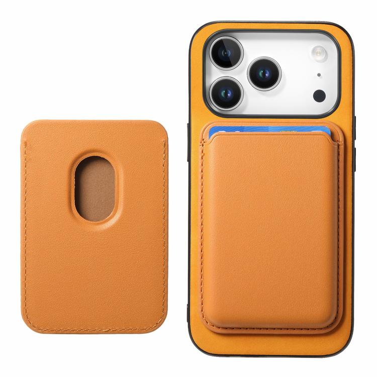 Retro Magsafe Card Bag PU Back Cover Phone Case, For iPhone 18 Pro / 17 Pro, For iPhone 18 Pro Max / 17 Pro Max, For iPhone 17e / 16e