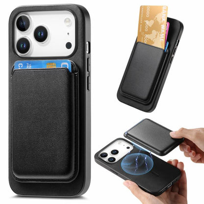 Retro Magsafe Card Bag PU Back Cover Phone Case, For iPhone 18 Pro / 17 Pro, For iPhone 18 Pro Max / 17 Pro Max, For iPhone 17e / 16e