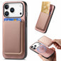Retro Magsafe Card Bag PU Back Cover Phone Case, For iPhone 18 Pro / 17 Pro, For iPhone 18 Pro Max / 17 Pro Max, For iPhone 17e / 16e