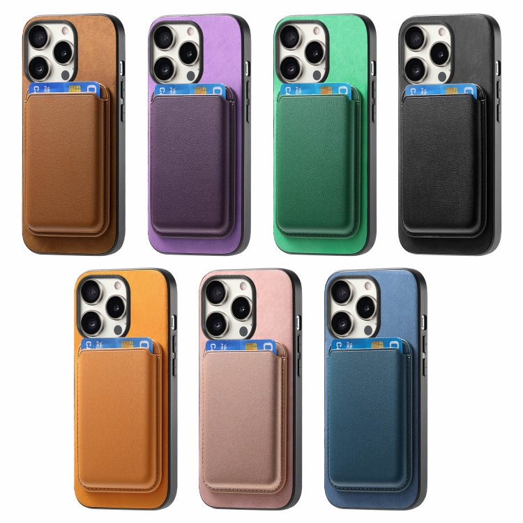 Retro Magsafe Card Bag PU Back Cover Phone Case, For iPhone 18 Pro / 17 Pro, For iPhone 18 Pro Max / 17 Pro Max, For iPhone 17e / 16e