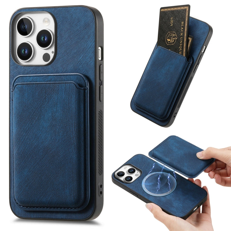 Retro Leather Card Bag Magnetic Phone Case, For iPhone Air, For iPhone 16 Pro Max, For iPhone 16 Pro, For iPhone 16 Plus