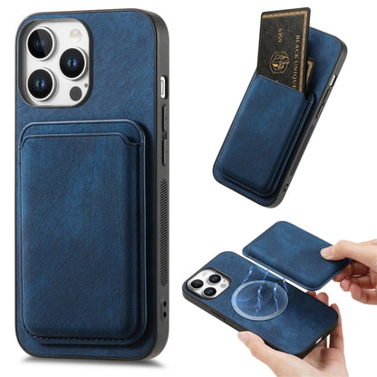 Retro Leather Card Bag Magnetic Phone Case, For iPhone Air, For iPhone 16 Pro Max, For iPhone 16 Pro, For iPhone 16 Plus