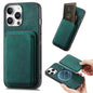 Retro Leather Card Bag Magnetic Phone Case, For iPhone Air, For iPhone 16 Pro Max, For iPhone 16 Pro, For iPhone 16 Plus