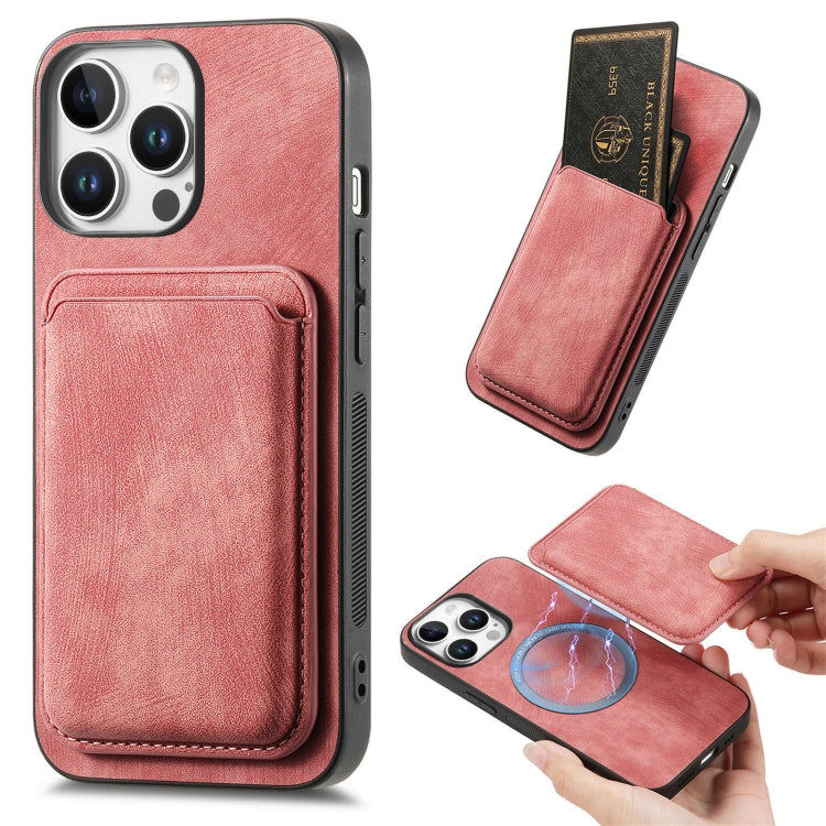 Retro Leather Card Bag Magnetic Phone Case, For iPhone Air, For iPhone 16 Pro Max, For iPhone 16 Pro, For iPhone 16 Plus