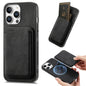 Retro Leather Card Bag Magnetic Phone Case, For iPhone Air, For iPhone 16 Pro Max, For iPhone 16 Pro, For iPhone 16 Plus