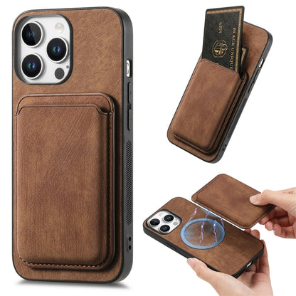 Retro Leather Card Bag Magnetic Phone Case, For iPhone Air, For iPhone 16 Pro Max, For iPhone 16 Pro, For iPhone 16 Plus
