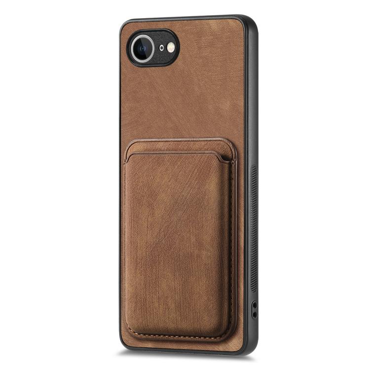 Retro Leather Card Bag Magnetic Phone Case, For iPhone 17e / 16e, For iPhone 17 Pro Max, For iPhone 17 Pro, For iPhone 17