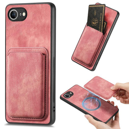 Retro Leather Card Bag Magnetic Phone Case, For iPhone 17e / 16e, For iPhone 17 Pro Max, For iPhone 17 Pro, For iPhone 17