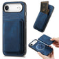 Retro Leather Card Bag Magnetic Phone Case, For iPhone Air, For iPhone 16 Pro Max, For iPhone 16 Pro, For iPhone 16 Plus