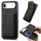 Retro Leather Card Bag Magnetic Phone Case, For iPhone Air, For iPhone 16 Pro Max, For iPhone 16 Pro, For iPhone 16 Plus
