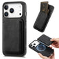 Retro Leather Card Bag Magnetic Phone Case, For iPhone 17e / 16e, For iPhone 17 Pro Max, For iPhone 17 Pro, For iPhone 17
