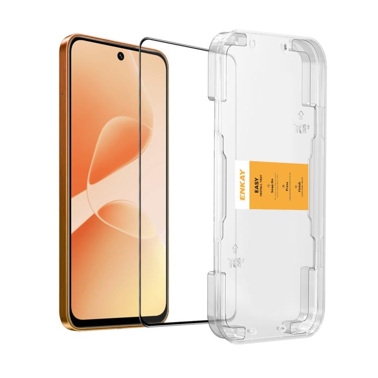 ENKAY Easy Install High Alumina Silicon Full Glass Film, For Infinix Smart 20 4G, For Infinix Note 60 Pro 5G, For Infinix Note 60 5G, For Infinix Hot 60 Pro 4G, For Infinix Smart 9 HD, For Infinix Hot 50 Pro 4G, For Infinix Smart 9, For Infinix Hot 50 ...
