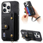 Retro Cross Wristband Wallet Leather Back Phone Case, For iPhone 17e / 16e, For iPhone 16 Pro Max, For iPhone 16 Pro, For iPhone 16 Plus