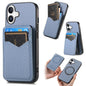 Carbon Fiber MagSafe Vertical Flip Card Bag Phone Case, For iPhone 18 Pro / 17 Pro, For iPhone 18 Pro Max / 17 Pro Max, For iPhone 17e / 16e, For iPhone 17