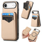 Carbon Fiber MagSafe Vertical Flip Card Bag Phone Case, For iPhone Air, For iPhone 16 Pro Max, For iPhone 16 Pro, For iPhone 16 Plus