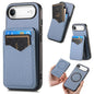 Carbon Fiber MagSafe Vertical Flip Card Bag Phone Case, For iPhone Air, For iPhone 16 Pro Max, For iPhone 16 Pro, For iPhone 16 Plus