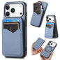 Carbon Fiber MagSafe Vertical Flip Card Bag Phone Case, For iPhone 18 Pro / 17 Pro, For iPhone 18 Pro Max / 17 Pro Max, For iPhone 17e / 16e, For iPhone 17