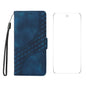 ENKAY Embossed Rhombus Starry Leather Phone Case with Screen Film