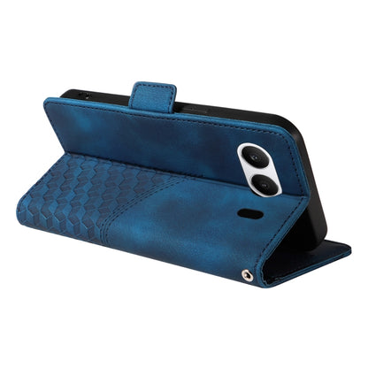 ENKAY Embossed Rhombus Starry Leather Phone Case with Screen Film