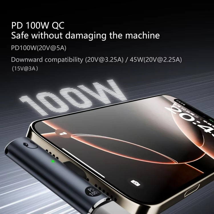 DAC Decoding Type-C to 3.5mm Headphone Plug+PD 100W Charger Conversion Adapter