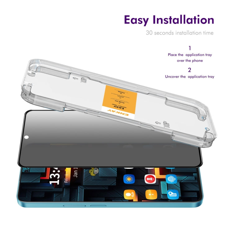 ENKAY Easy Install Anti-peeping Privacy Tempered Glass Film