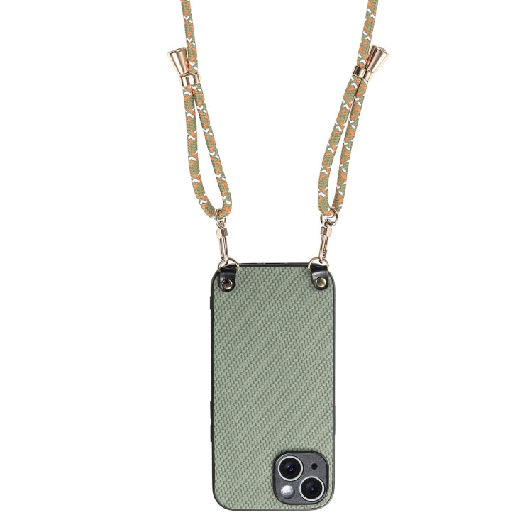 Carbon Fiber Texture Leather Back Phone Case with Crossbody Strap, For iPhone 14 Pro Max, For iPhone 7 / 8 / SE 2022 / SE 2020, For iPhone 13 Pro Max, For iPhone 13 Pro