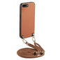 Carbon Fiber Texture Leather Back Phone Case with Crossbody Strap, For iPhone 7 Plus / 8 Plus, For iPhone 6 Plus / 6s Plus, For iPhone 6 / 6s