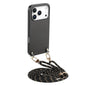 Carbon Fiber Texture Leather Back Phone Case with Crossbody Strap, For iPhone 17e / 16e, For iPhone 17 Pro Max, For iPhone 17 Pro, For  iPhone 17