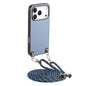 Carbon Fiber Texture Leather Back Phone Case with Crossbody Strap, For iPhone 17e / 16e, For iPhone 17 Pro Max, For iPhone 17 Pro, For  iPhone 17