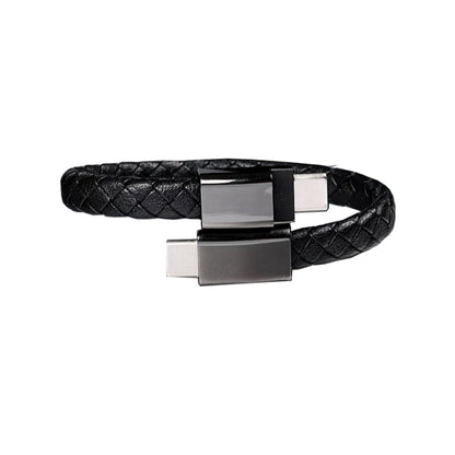 XJ-29 3A USB-C / Type-C to Type-C Creative Bracelet Data Cable, 20cm C to C, 22.5cm C to C