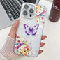Plating Texture Butterfly TPU Phone Case with Glitter Lens Film, For iPhone 17e / 16e, For iPhone 16 Pro Max, For iPhone 16 Pro, For iPhone 16 Plus