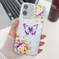 Plating Texture Butterfly TPU Phone Case with Glitter Lens Film, For iPhone 17e / 16e, For iPhone 16 Pro Max, For iPhone 16 Pro, For iPhone 16 Plus