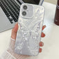 Plating Texture Butterfly TPU Phone Case with Glitter Lens Film, For iPhone 16, For iPhone 15 Pro Max, For iPhone 15 Pro, For iPhone 15