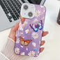 Plating Texture Butterfly TPU Phone Case with Glitter Lens Film, For iPhone 13 Pro, For iPhone 13