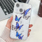 Plating Texture Butterfly TPU Phone Case with Glitter Lens Film, For iPhone 13 Pro, For iPhone 13