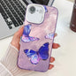 Plating Texture Butterfly TPU Phone Case with Glitter Lens Film, For iPhone 17e / 16e, For iPhone 16 Pro Max, For iPhone 16 Pro, For iPhone 16 Plus