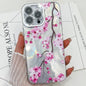 Electroplating Flowers Plants Texture TPU Phone Case, For iPhone 16 Pro