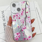 Electroplating Flowers Plants Texture TPU Phone Case, For iPhone 13