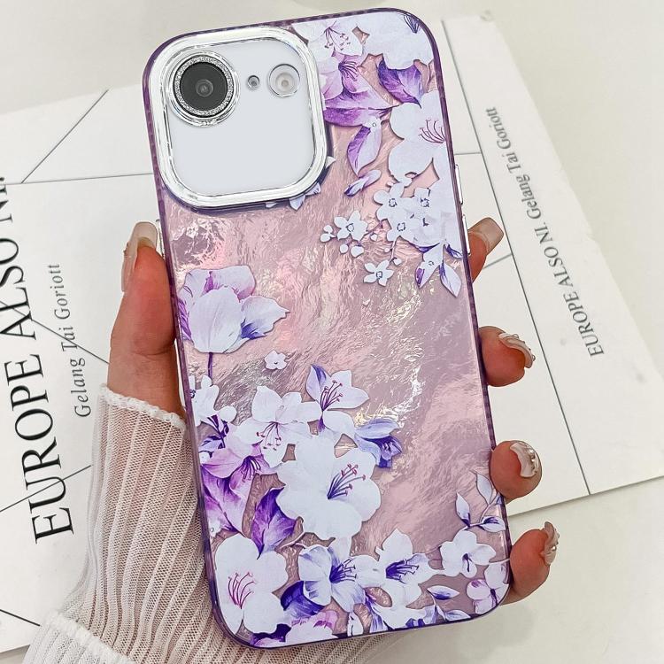Electroplating Flowers Plants Texture TPU Phone Case, For iPhone 17e / 16e