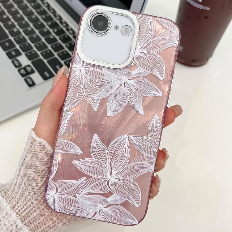 Electroplating Flowers Plants Texture TPU Phone Case, For iPhone 17e / 16e