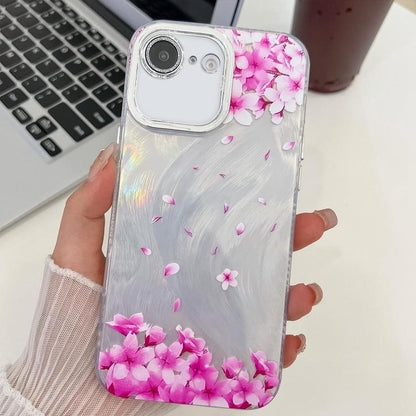 Electroplating Flowers Plants Texture TPU Phone Case, For iPhone 17e / 16e