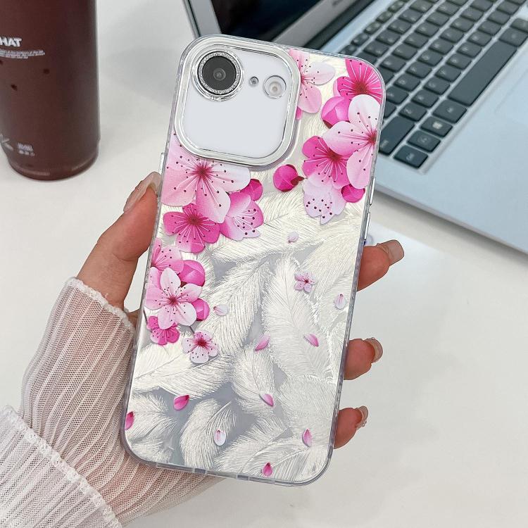 Electroplating Flowers Plants Texture TPU Phone Case, For iPhone 17e / 16e
