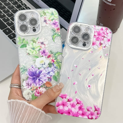Electroplating Flowers Plants Texture TPU Phone Case, For iPhone 17e / 16e