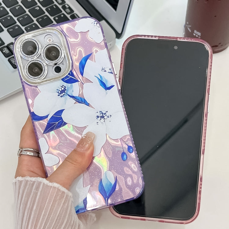 Electroplating Flowers Plants Texture TPU Phone Case, For iPhone 17e / 16e