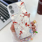 Electroplating Flower Texture Wristband TPU Phone Case, For iPhone 17e / 16e, For iPhone 16 Pro Max, For iPhone 16 Pro, For iPhone 16 Plus