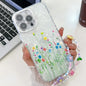 Electroplating Flower Texture Wristband TPU Phone Case, For iPhone 13 Pro, For iPhone 13