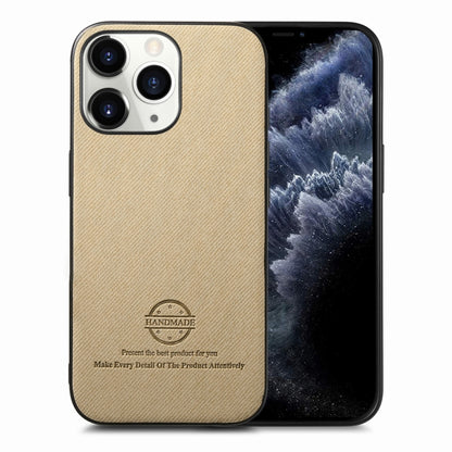 Twill Fabric Leather Skin Back Phone Case, For iPhone 12 Pro, For iPhone 11 Pro Max, For iPhone 11