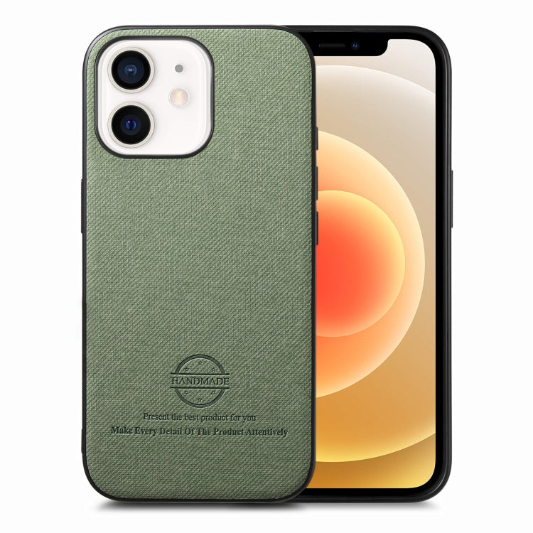 Twill Fabric Leather Skin Back Phone Case, For iPhone 13, For iPhone 12, For iPhone 12 Pro Max