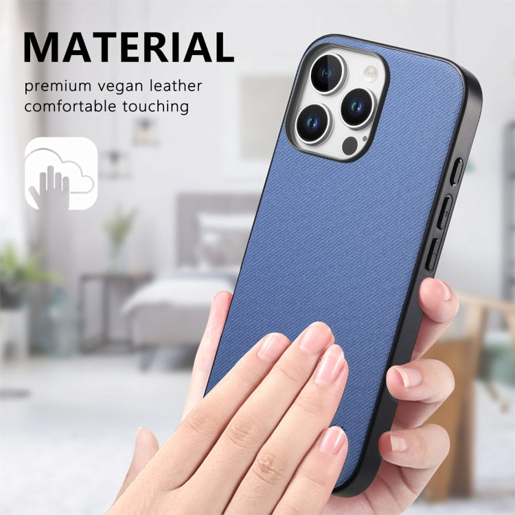 Twill Fabric Leather Skin Back Phone Case, For iPhone 12 Pro, For iPhone 11 Pro Max, For iPhone 11