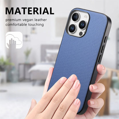 Twill Fabric Leather Skin Back Phone Case, For iPhone 12 Pro, For iPhone 11 Pro Max, For iPhone 11